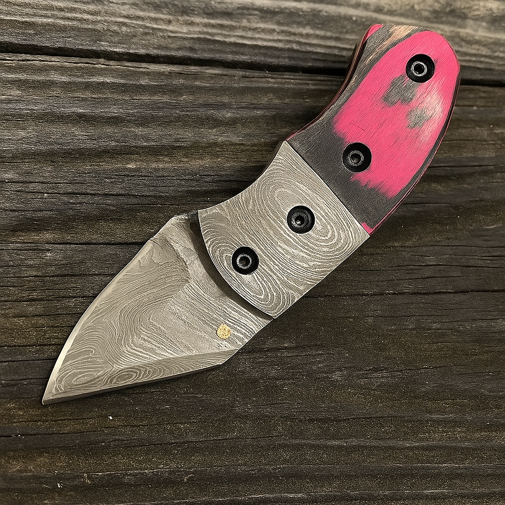 4.4" Damascus Steel Folding Pocket Knife – Big Utility in a Compact Design - Wildland Blades
