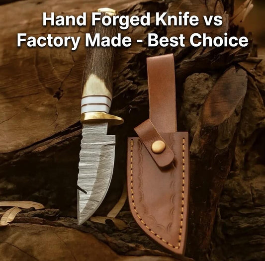 hand forged knife vs factory made knife