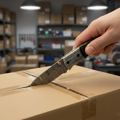 Eclipse Damascus Steel Folding Pocket Knife