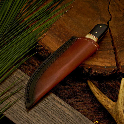 Desert Mirage – Damascus Utility Knife for Outdoor Use