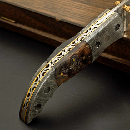 Eclipse Damascus Steel Folding Pocket Knife