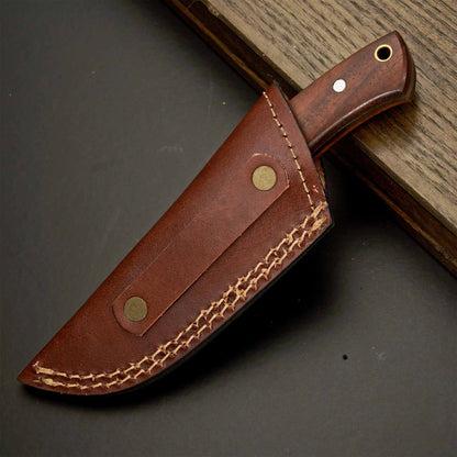Exquisite Damascus Skinner | Rosewood Handle Knife