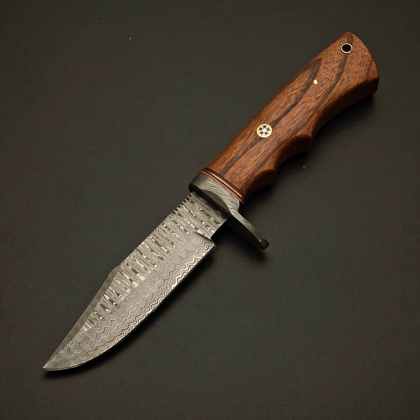 Hand-Forged Damascus Survival Knife with 4.5″ Fixed Blade Design - Wildland Blades