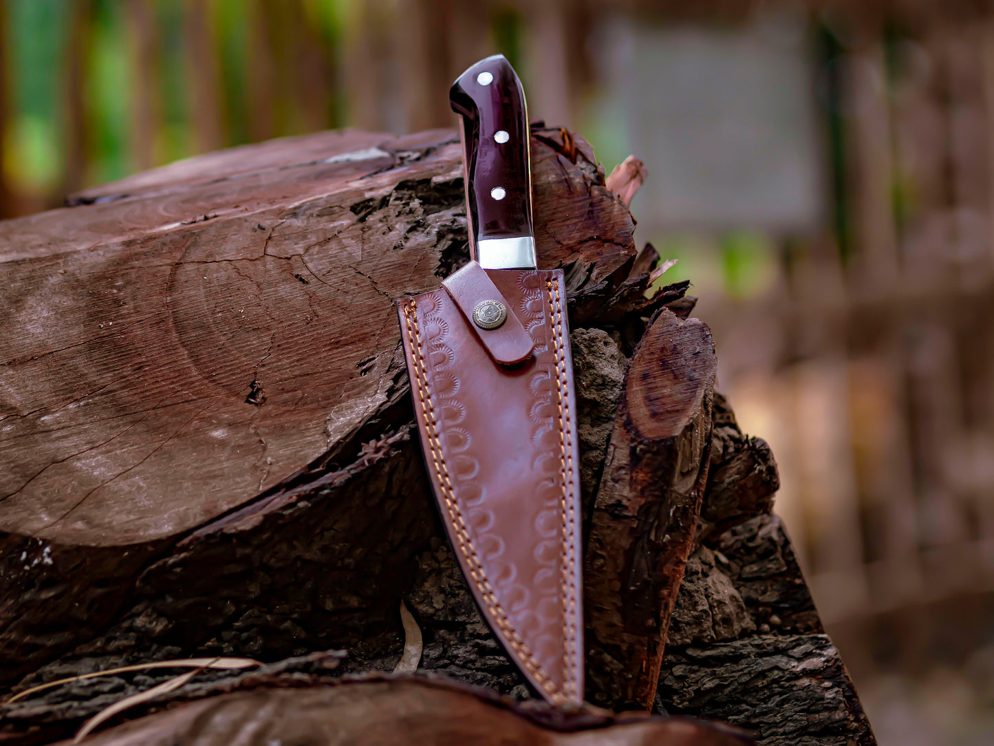 The Culinary Duo: Hand-Forged Damascus Chef's Knife & Precision Carving Blade - Wildland Blades