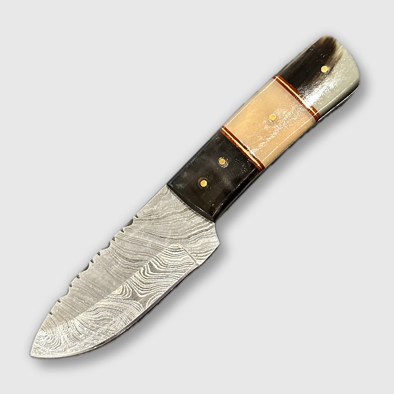 Desert Mirage Damascus Steel Utility Knife - Wildland Blades