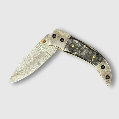 Wildland Blades Eclipse Damascus Steel Folding Pocket Knife - Wildland Blades