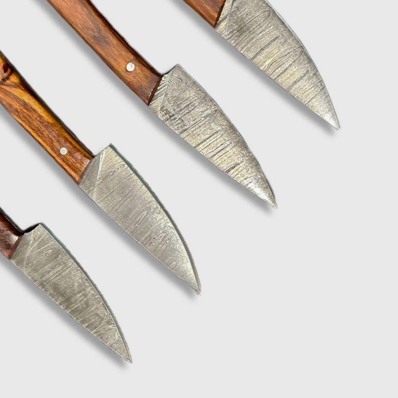 Wildland Blades Exquisite Damascus Steel Steak Knife Set - Wildland Blades