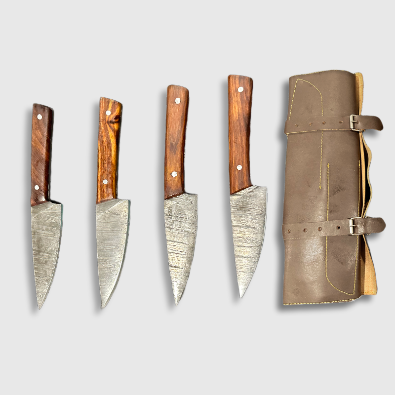 Wildland Blades Exquisite Damascus Steel Steak Knife Set - Wildland Blades