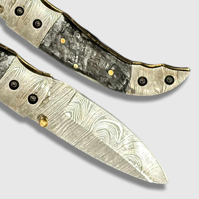 Wildland Blades Eclipse Damascus Steel Folding Pocket Knife - Wildland Blades